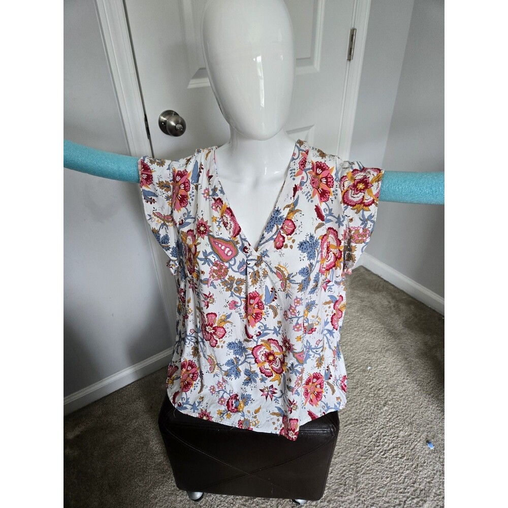 Nicole Miller Womens Floral Top Size 2x